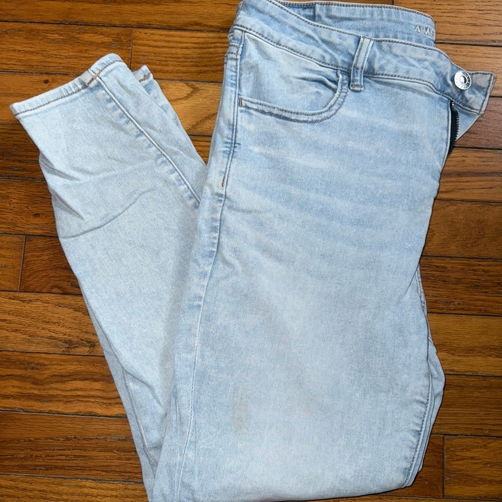 American eagle next level stretch hi rise jeggings 16 short